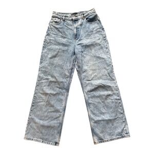 ASOS DESIGN Wide Leg Jeans Light Wash Denim Women Size 30 32